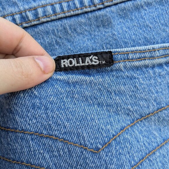 ROLLA’S Dusters high rise slim cutoff jean shorts Cindy Blue Size US 30 - Picture 5 of 9